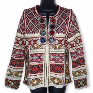 Aldomartins Nordic Cardigan Sweater Size Small Wool Alpaca Blend Anthro